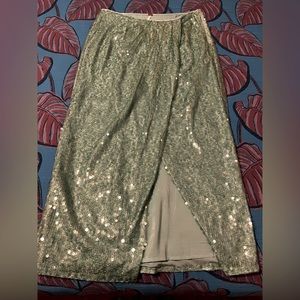 Free People Sequined Sarong Skirt
